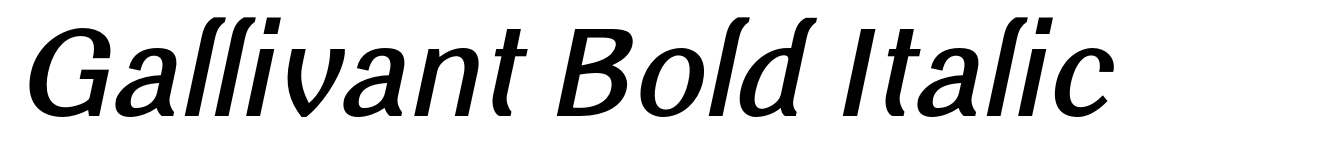 Gallivant Bold Italic